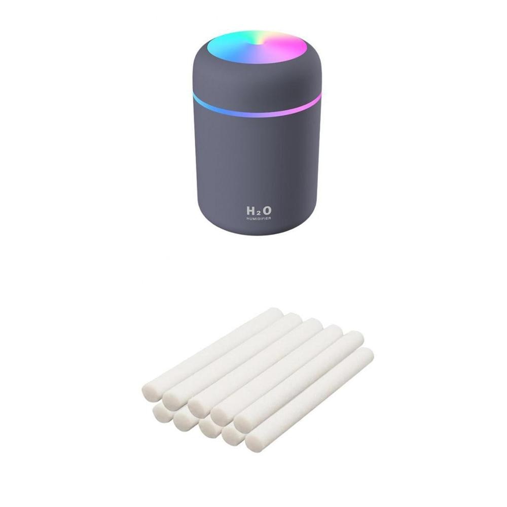 Portable 300ml Electric Air Humidifier Aroma Oil Diffuser USB Cool Mist Sprayer with Colorful Night Light for Home Car