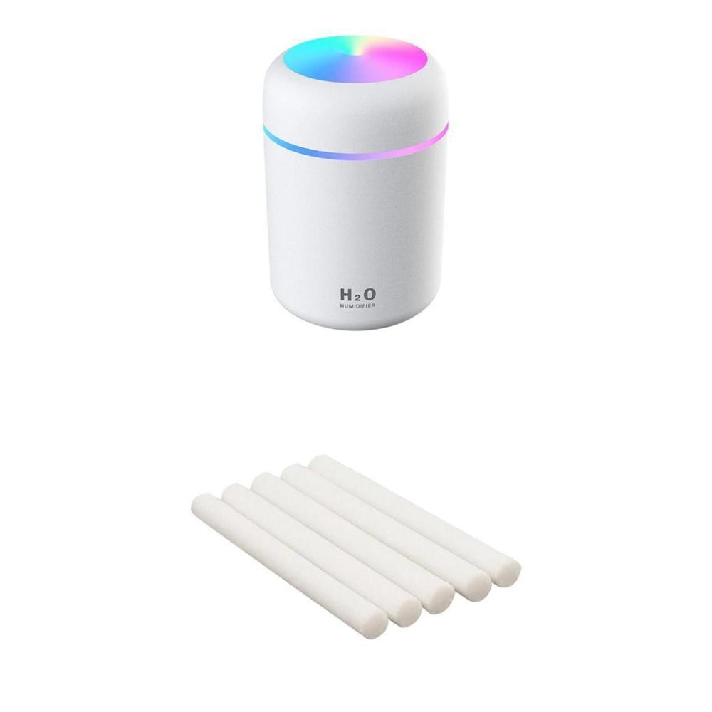 Portable 300ml Electric Air Humidifier Aroma Oil Diffuser USB Cool Mist Sprayer with Colorful Night Light for Home Car