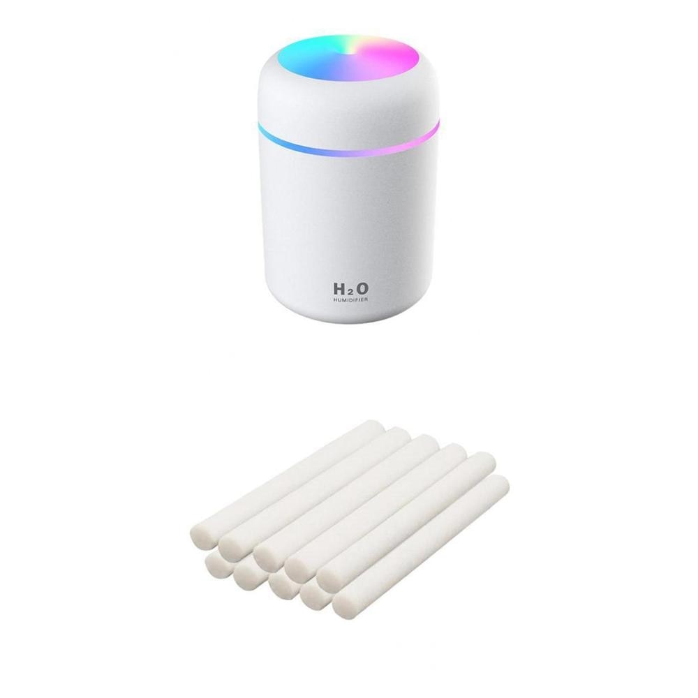 Portable 300ml Electric Air Humidifier Aroma Oil Diffuser USB Cool Mist Sprayer with Colorful Night Light for Home Car