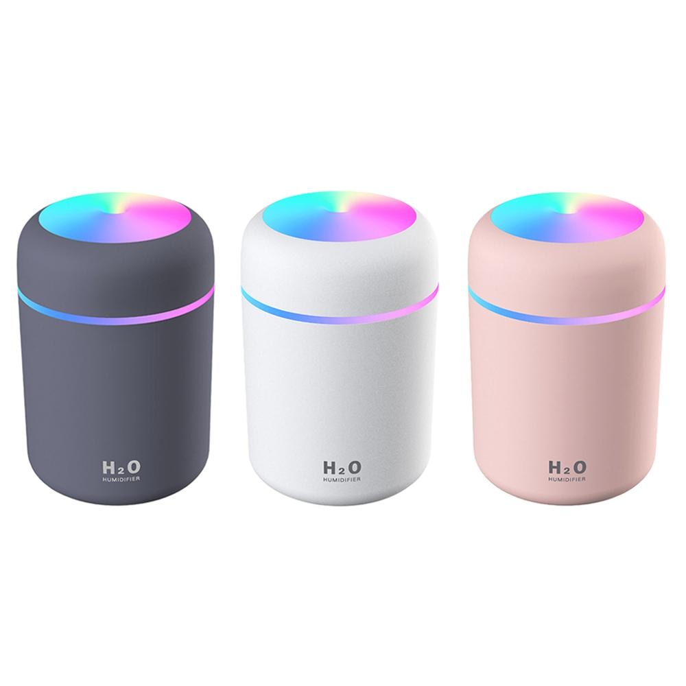 Portable 300ml Electric Air Humidifier Aroma Oil Diffuser USB Cool Mist Sprayer with Colorful Night Light for Home Car