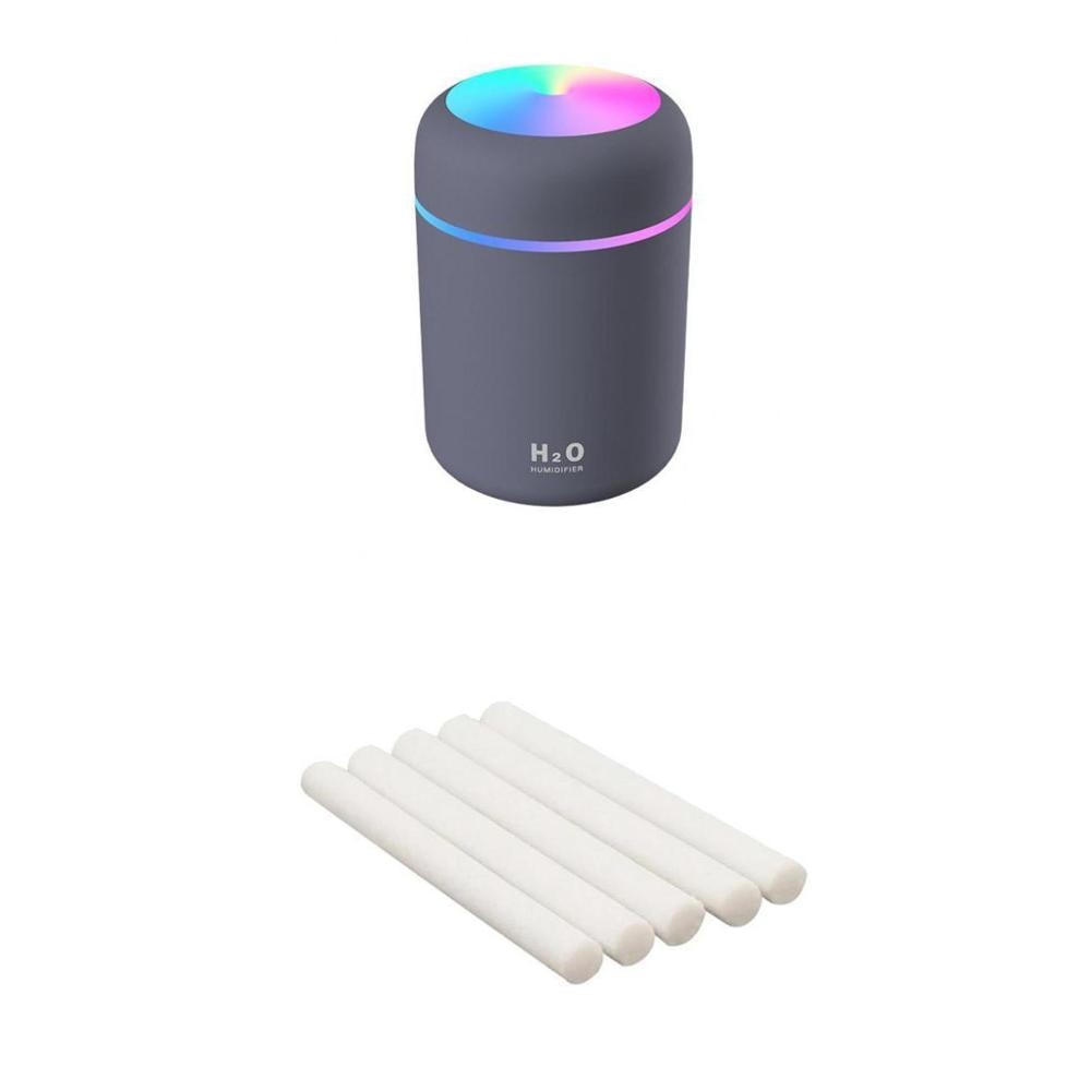 Portable 300ml Electric Air Humidifier Aroma Oil Diffuser USB Cool Mist Sprayer with Colorful Night Light for Home Car