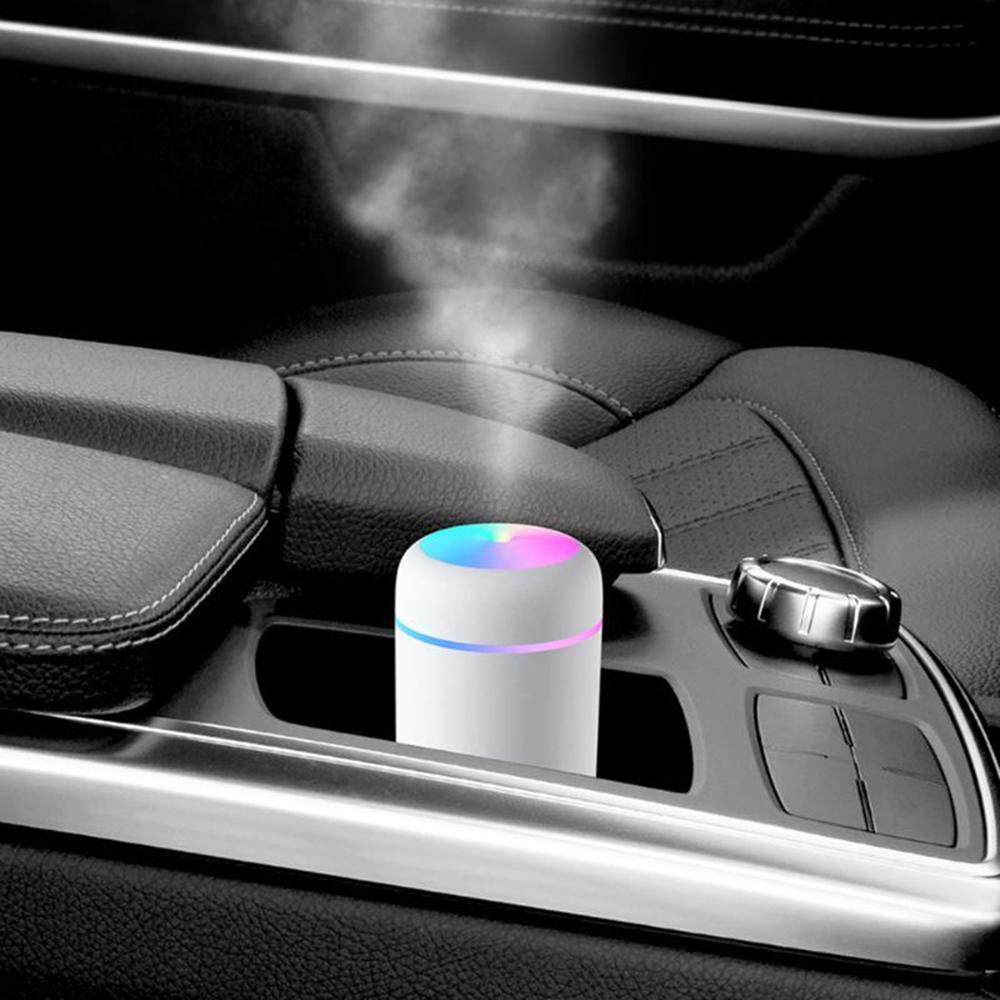 Portable 300ml Electric Air Humidifier Aroma Oil Diffuser USB Cool Mist Sprayer with Colorful Night Light for Home Car